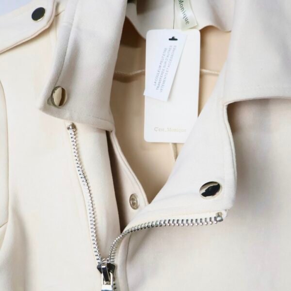 C'est Monique biker jakna Suedette White