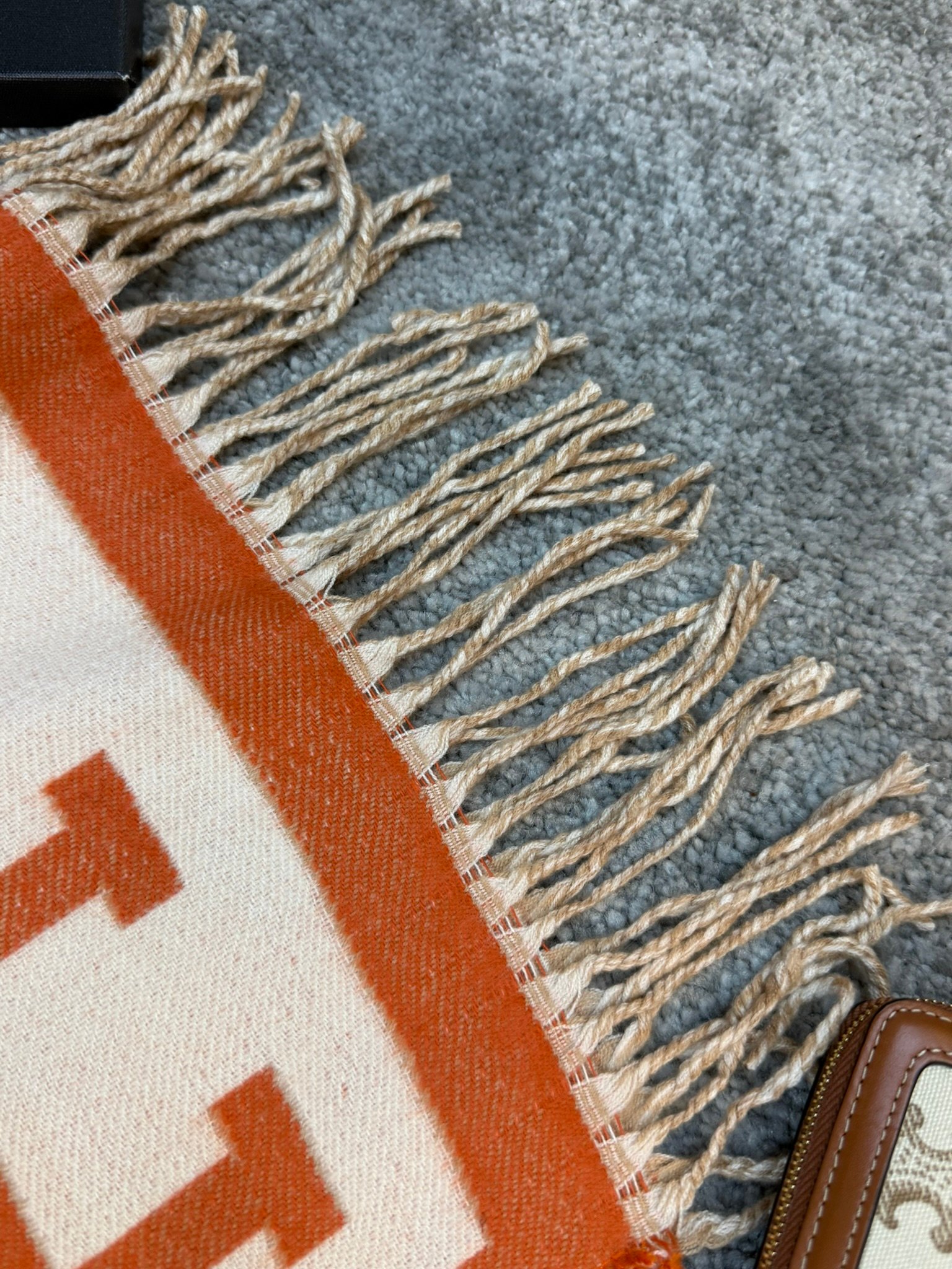 Hermes Šal Orange/White - Slika 5