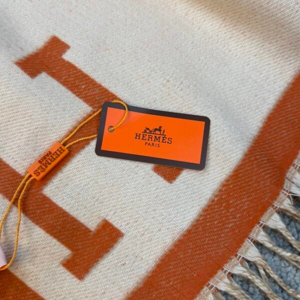 Hermes Šal Orange/White
