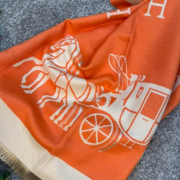 Hermes Šal Orange/Beige