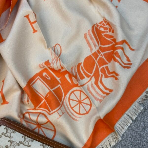 Hermes Šal Orange/Beige