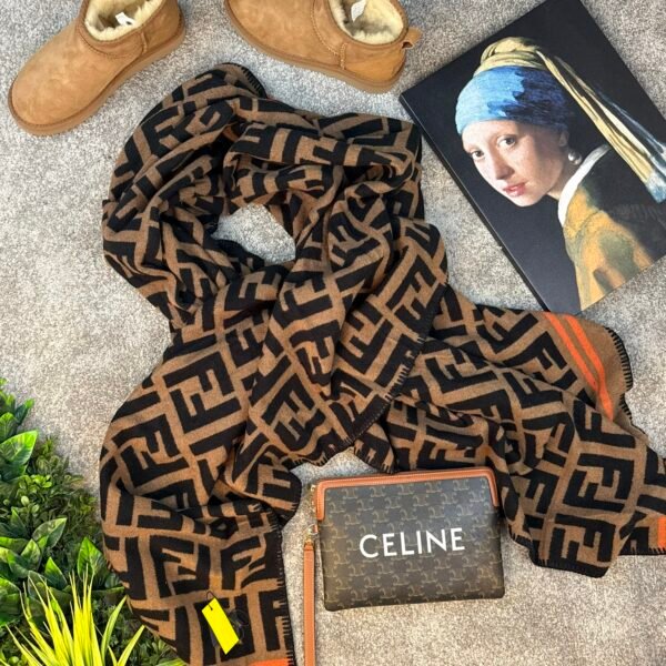 Fendi Šal Brown/Black