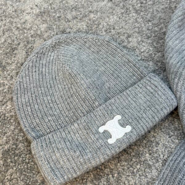 Celine komplet Šal i Kapa Grey