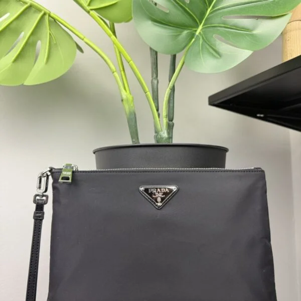 Prada Nylon Pouch Black