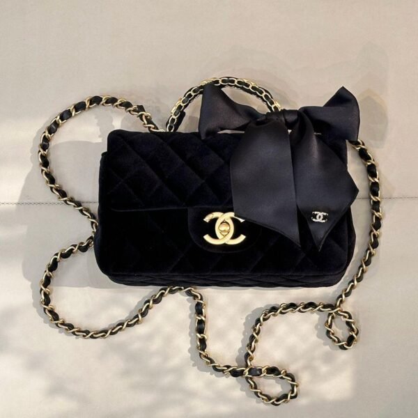 CHANEL Mini Flap Bag Velvet