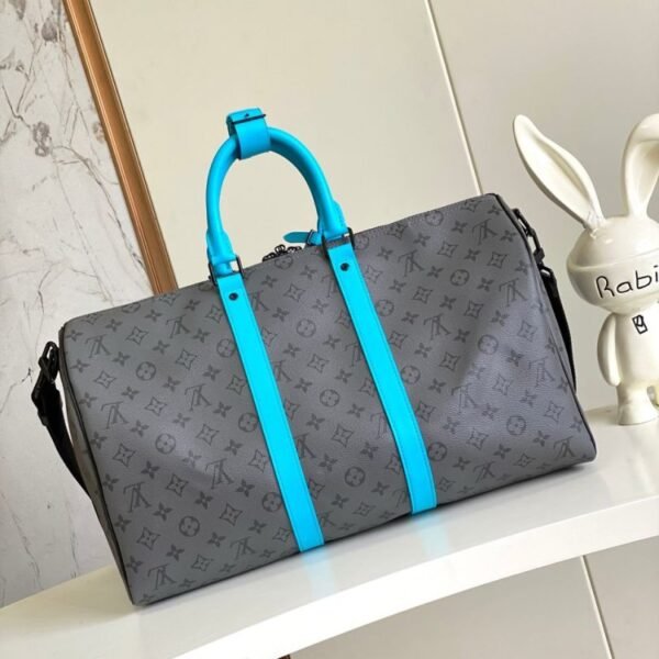 Louis Vuitton Keepall Bandoulière 45 Grey Duffle