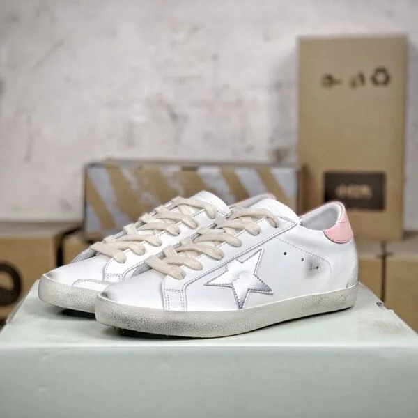 Golden Goose Super-Star "White Silver"