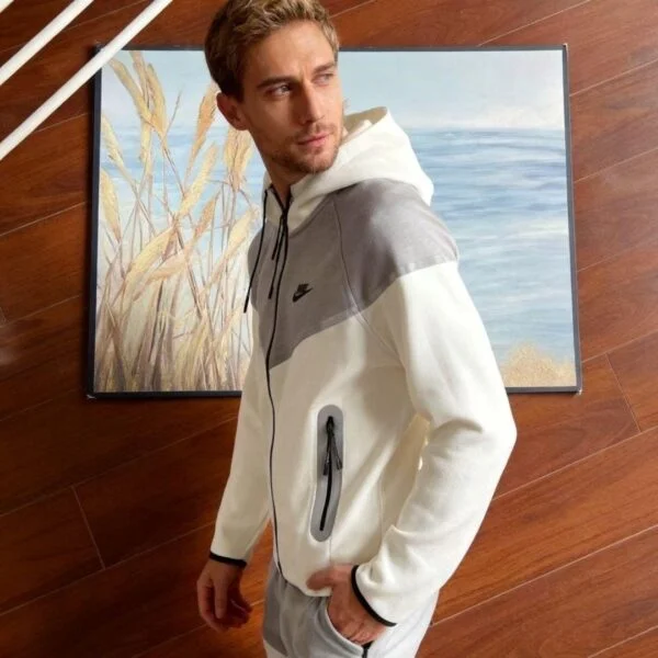 Komplet Nike Tech Fleece Reflective "White-Gray"