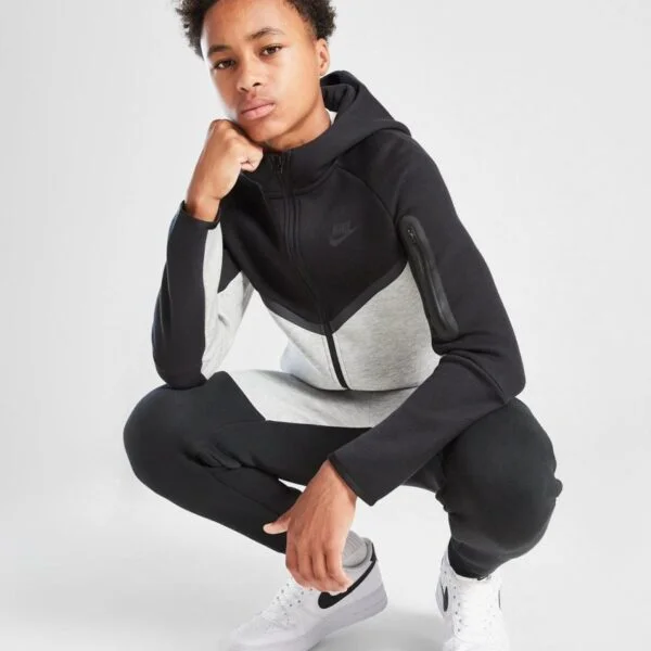 Komplet Nike Tech Fleece "Black-Gray" Kids