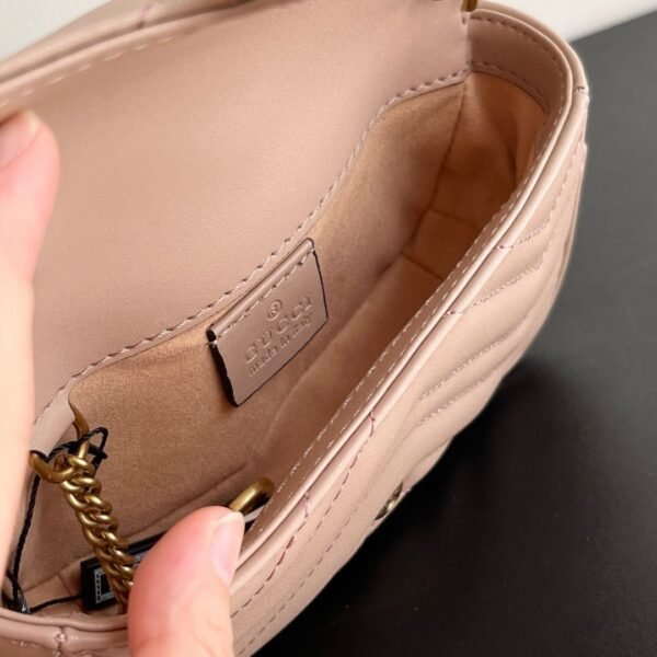 Gucci GG Marmont Matelasse Super Mini Bag "Dusty Pink"