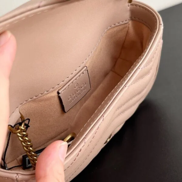 Gucci GG Marmont Matelasse Super Mini Bag "Dusty Pink"