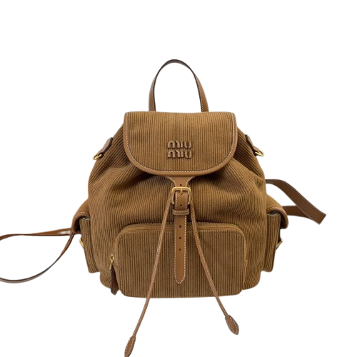 Miu Miu Cinnamon Corduroy Ruksak