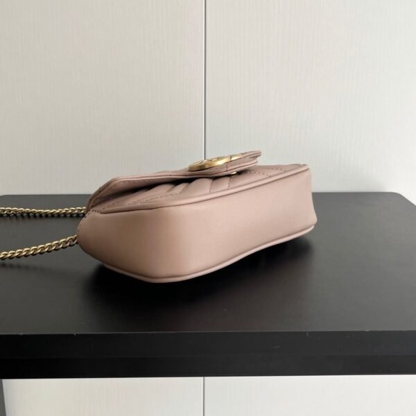 Gucci GG Marmont Matelasse Super Mini Bag "Dusty Pink"