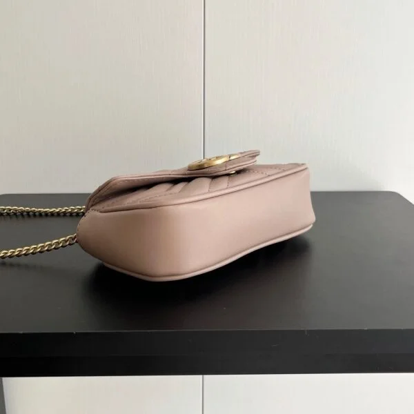 Gucci GG Marmont Matelasse Super Mini Bag "Dusty Pink"