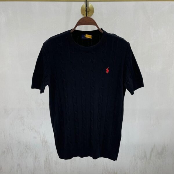 Ralph Lauren pletena majica kratki rukav "Black"