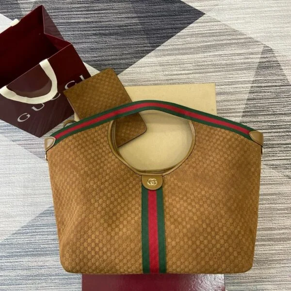 Gucci Giglio GG Suede "Brown"