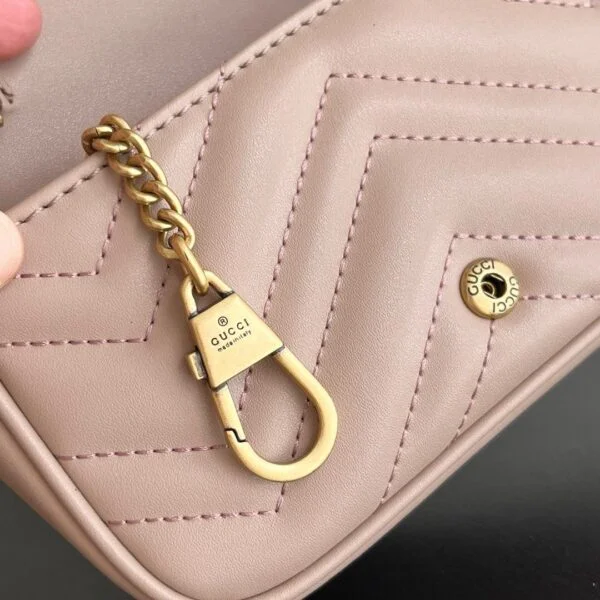 Gucci GG Marmont Matelasse Super Mini Bag "Dusty Pink"