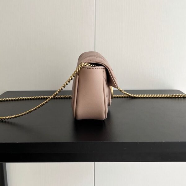 Gucci GG Marmont Matelasse Super Mini Bag "Dusty Pink"