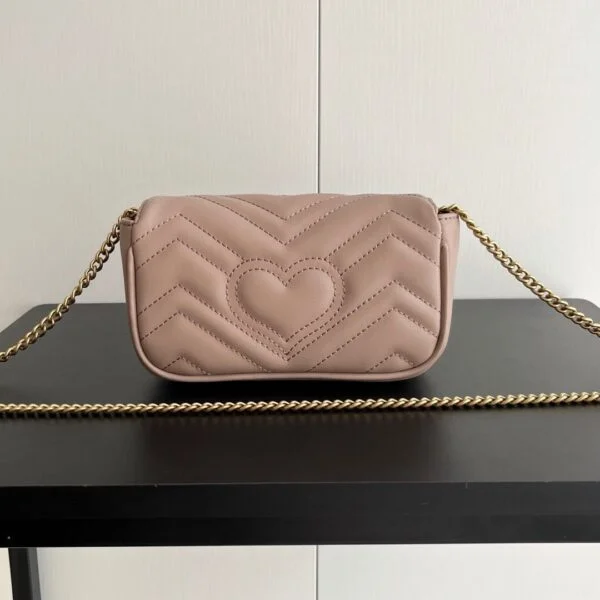 Gucci GG Marmont Matelasse Super Mini Bag "Dusty Pink"