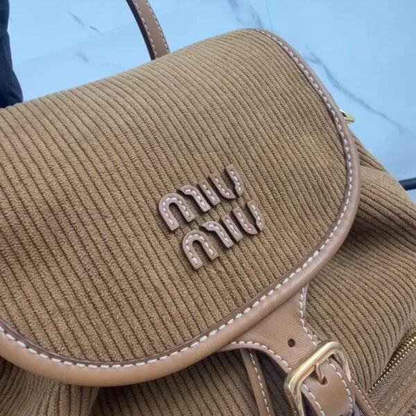 Miu Miu Cinnamon Corduroy Ruksak