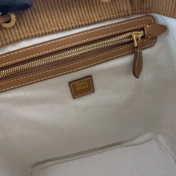 Miu Miu Cinnamon Corduroy Ruksak