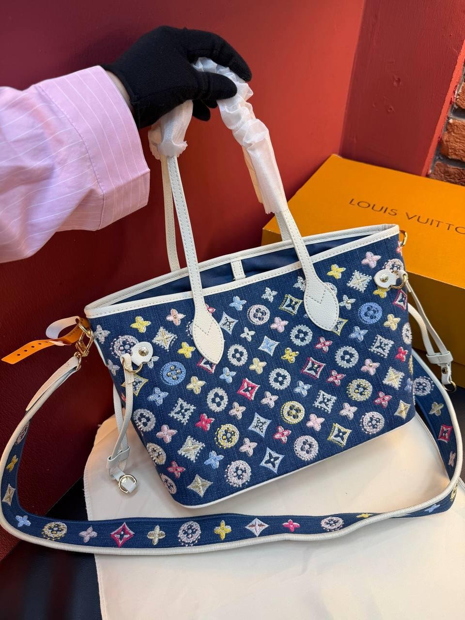 Louis Vuitton Neverfull "Blue" - Slika 8