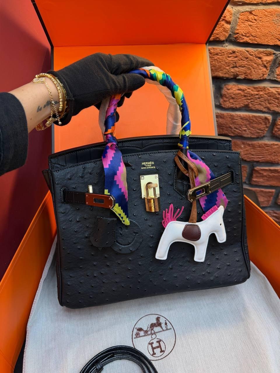 Hermes Birkin 30 Bag "Black" - Slika 2