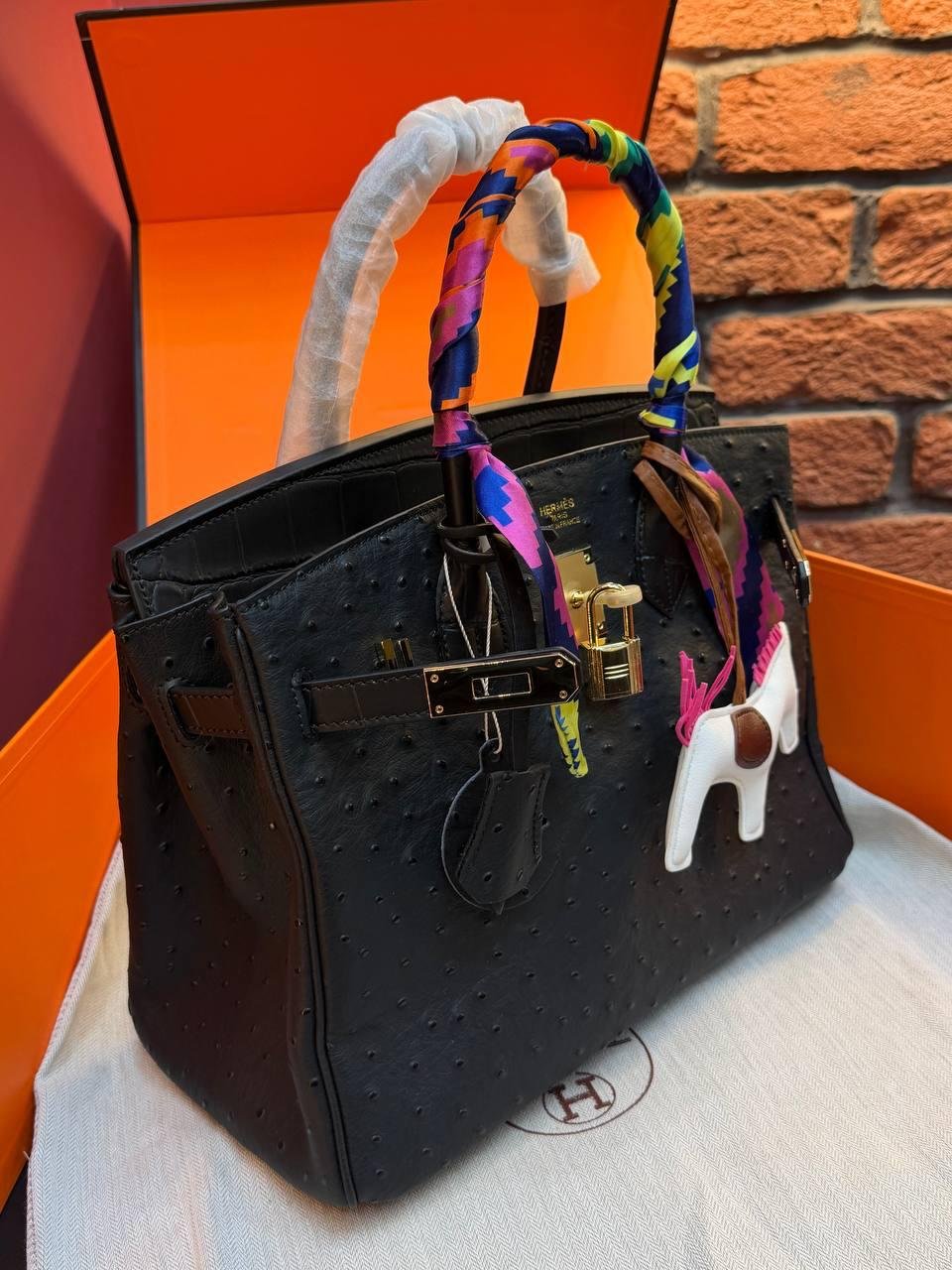 Hermes Birkin 30 Bag "Black" - Slika 8