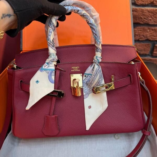 Hermes Birkin 30 Bag "Red"