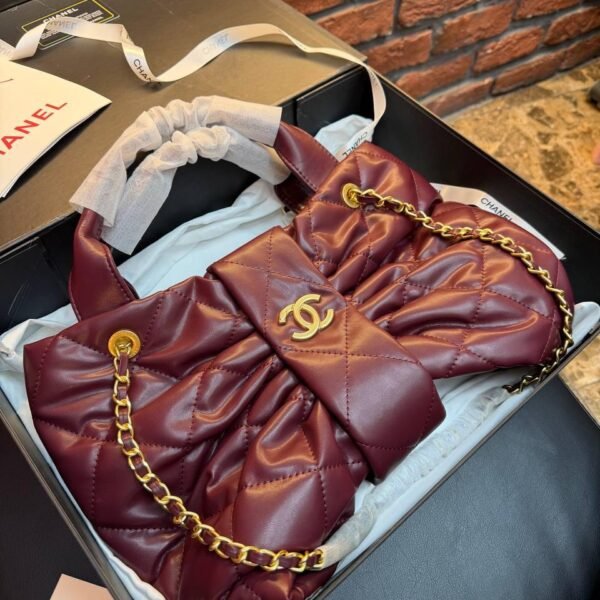 CHANEL Bow Bag "Burgundy"