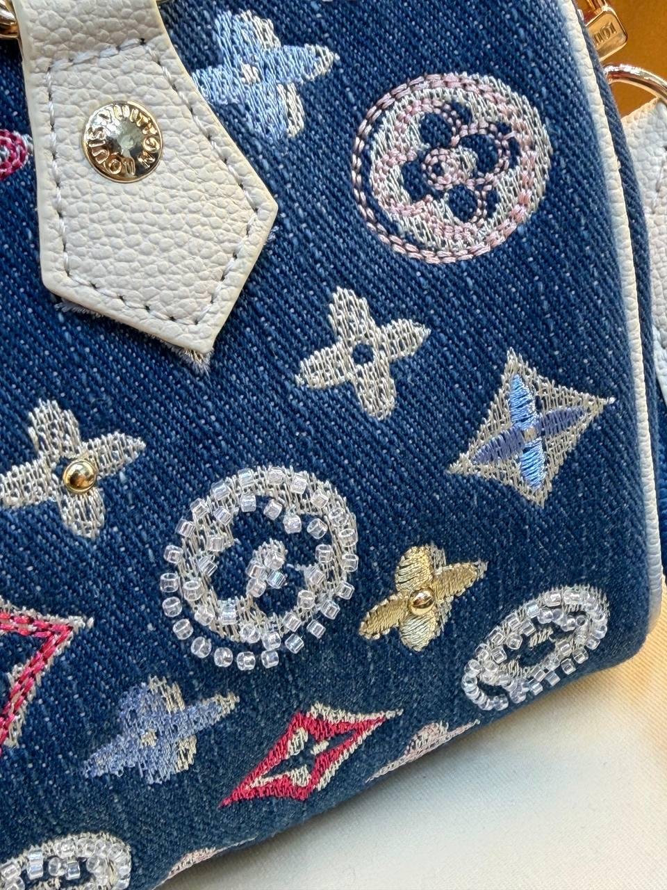 Louis Vuitton Nano Speedy Denim Blue - Slika 2