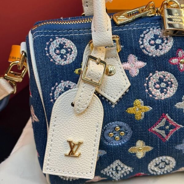 Louis Vuitton Nano Speedy Denim Blue