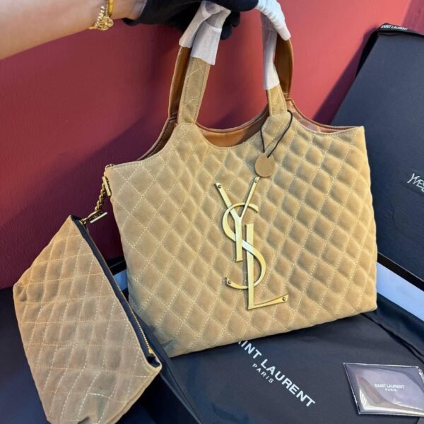 YVES SAİNT LAURENT Icare Medium in Quilted Suede