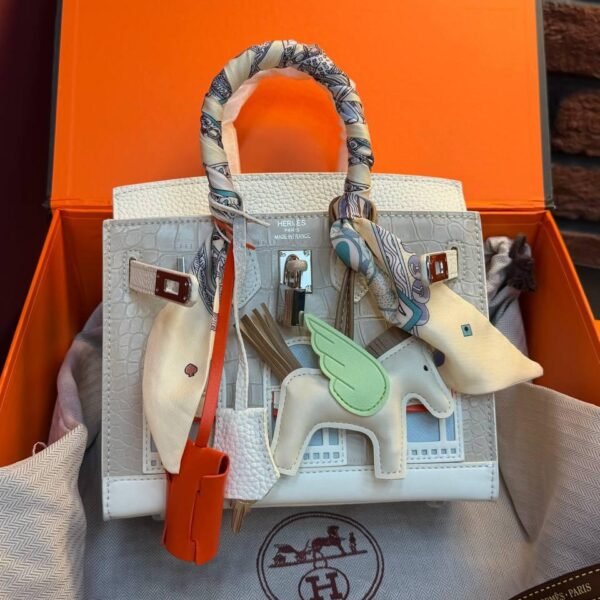 Hermes Birkin 20 Bag "White"