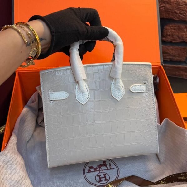 Hermes Birkin 20 Bag "White"