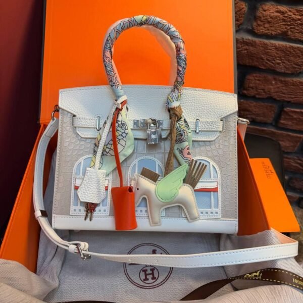 Hermes Birkin 20 Bag "White"