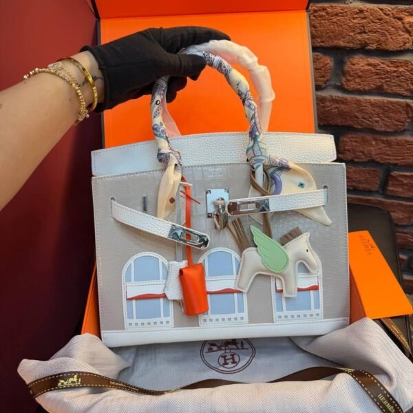 Hermes Birkin 20 Bag "White"