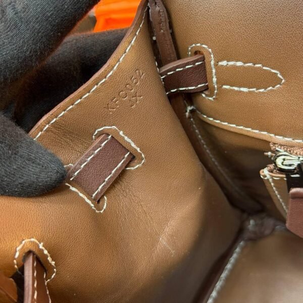 Hermes Birkin 25 Bag Suede "Dark Brown"