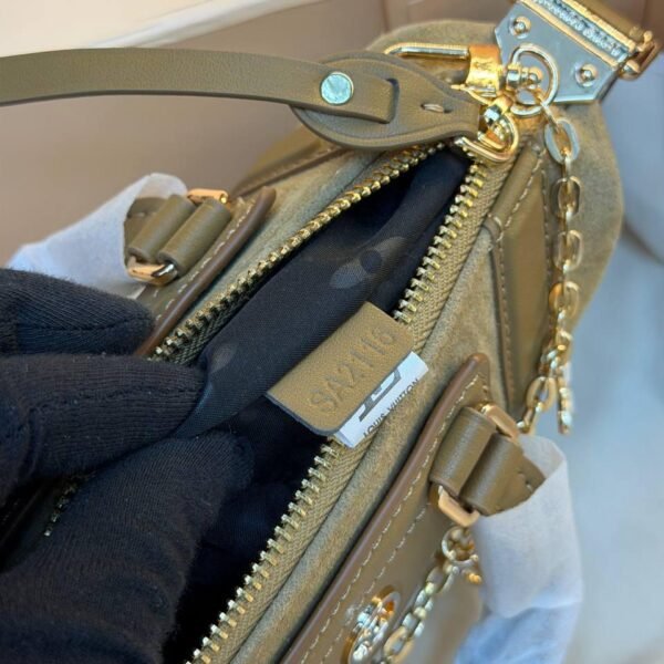 Louis Vuitton Nano LV Biker Suede "Brown"