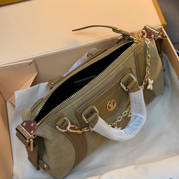 Louis Vuitton Nano LV Biker Suede "Brown"