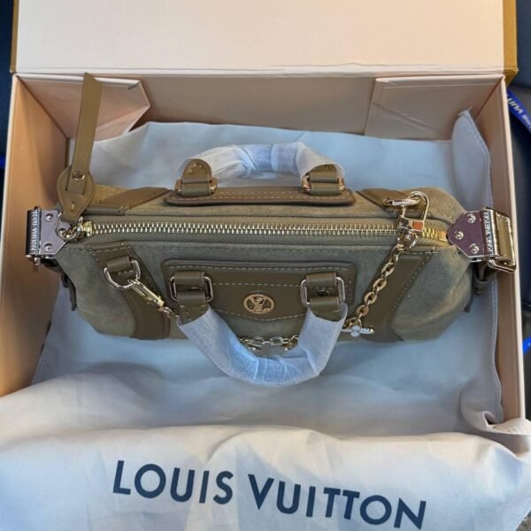 Louis Vuitton Nano LV Biker Suede "Brown"