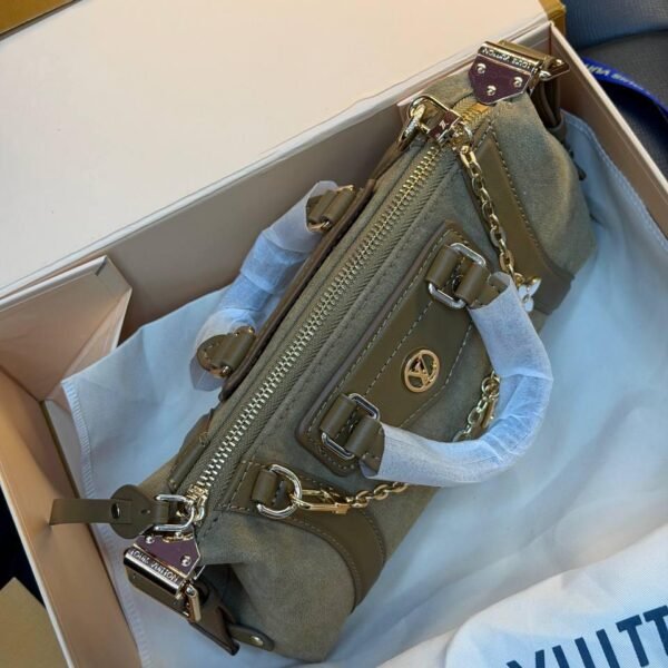 Louis Vuitton Nano LV Biker Suede "Brown"