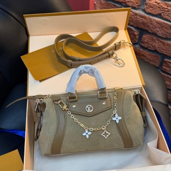 Louis Vuitton Nano LV Biker Suede "Brown"