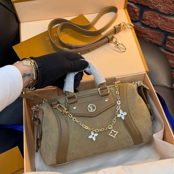 Louis Vuitton Nano LV Biker Suede "Brown"