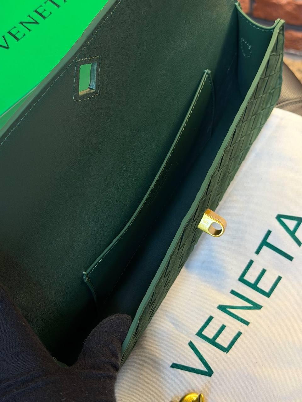 Bottega Veneta Andiamo Clutch "Green" - Slika 5