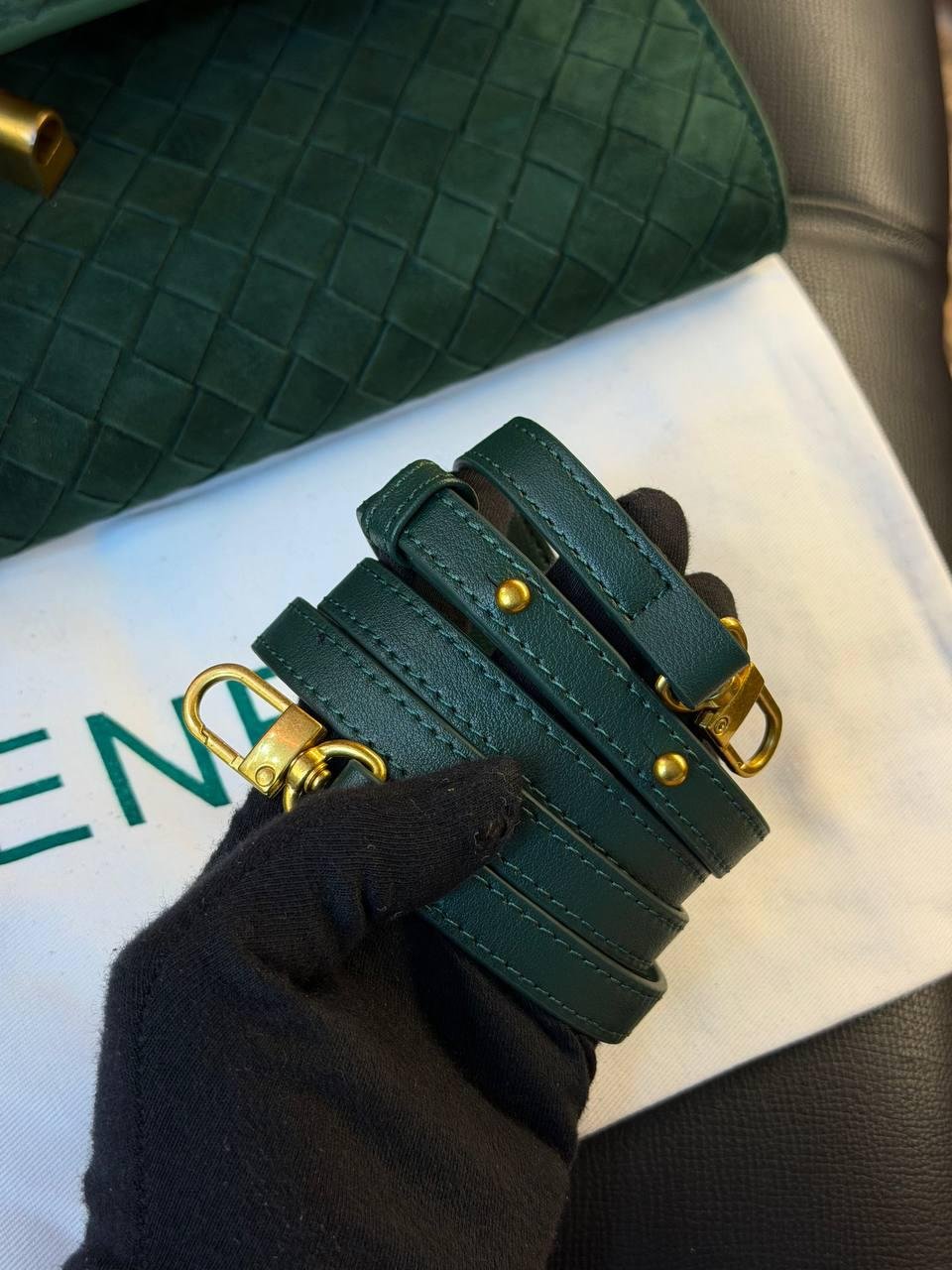 Bottega Veneta Andiamo Clutch "Green" - Slika 7