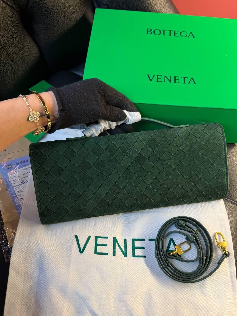 Bottega Veneta Andiamo Clutch "Green" - Slika 8