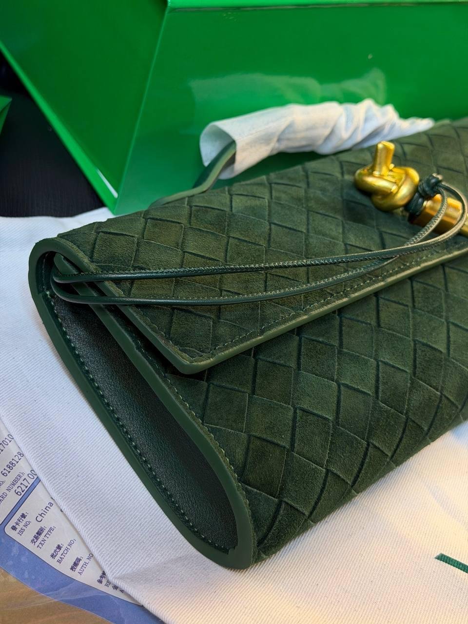 Bottega Veneta Andiamo Clutch "Green" - Slika 10