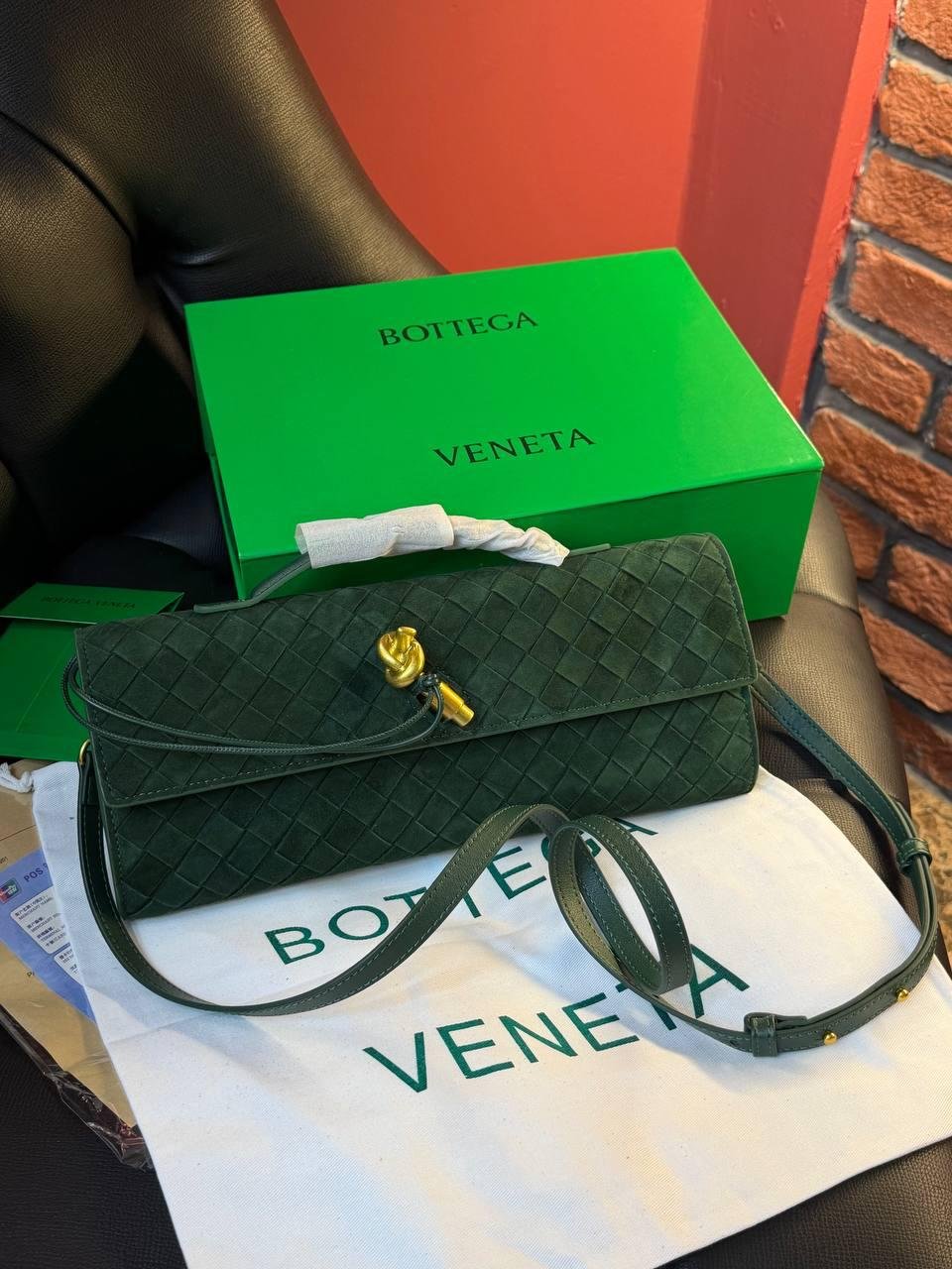 Bottega Veneta Andiamo Clutch "Green" - Slika 13