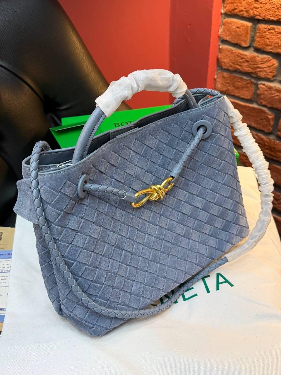 Bottega Veneta Andiamo Small "Blue" - Slika 15